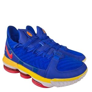 Mens Blue Red Yellow Nike LeBron 16 Superman SuperBron Blue Shoe Size‎ 7